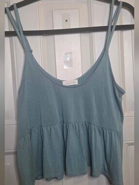 Urban Outfitters - Light Blue Peplum Camisole